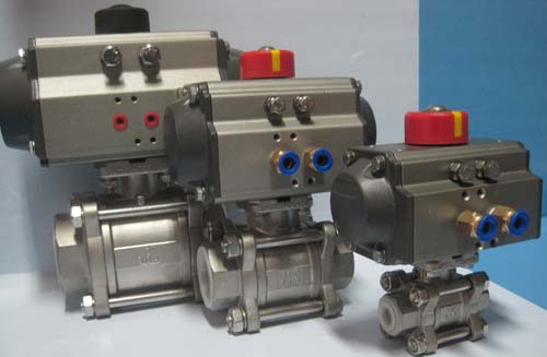 Q611F气动三片式球阀