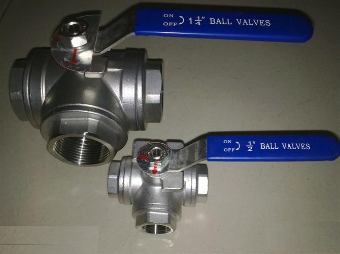 Q14F,Q15F三通内螺纹球阀