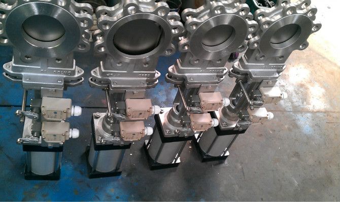 PZ673H,PZ673X气动刀形闸阀