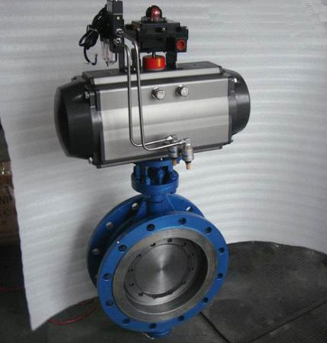 D643H气动法兰式硬密封蝶阀