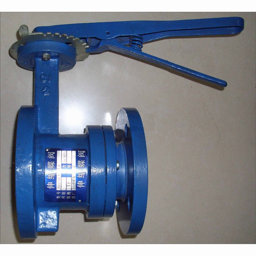 SD41X,SD43H手动法兰式伸缩蝶