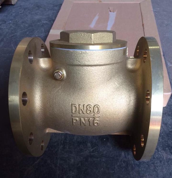 H44W黄铜法兰止回阀